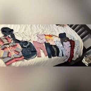 3-6 month baby girl clothing lot, 51 pieces